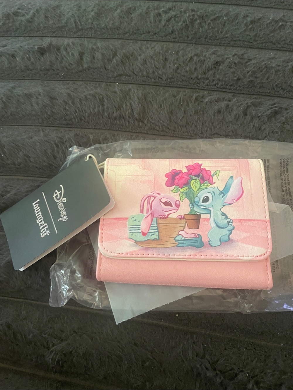 Loungefly Disney Stitch & Angel Laundry Day Mini Wallet